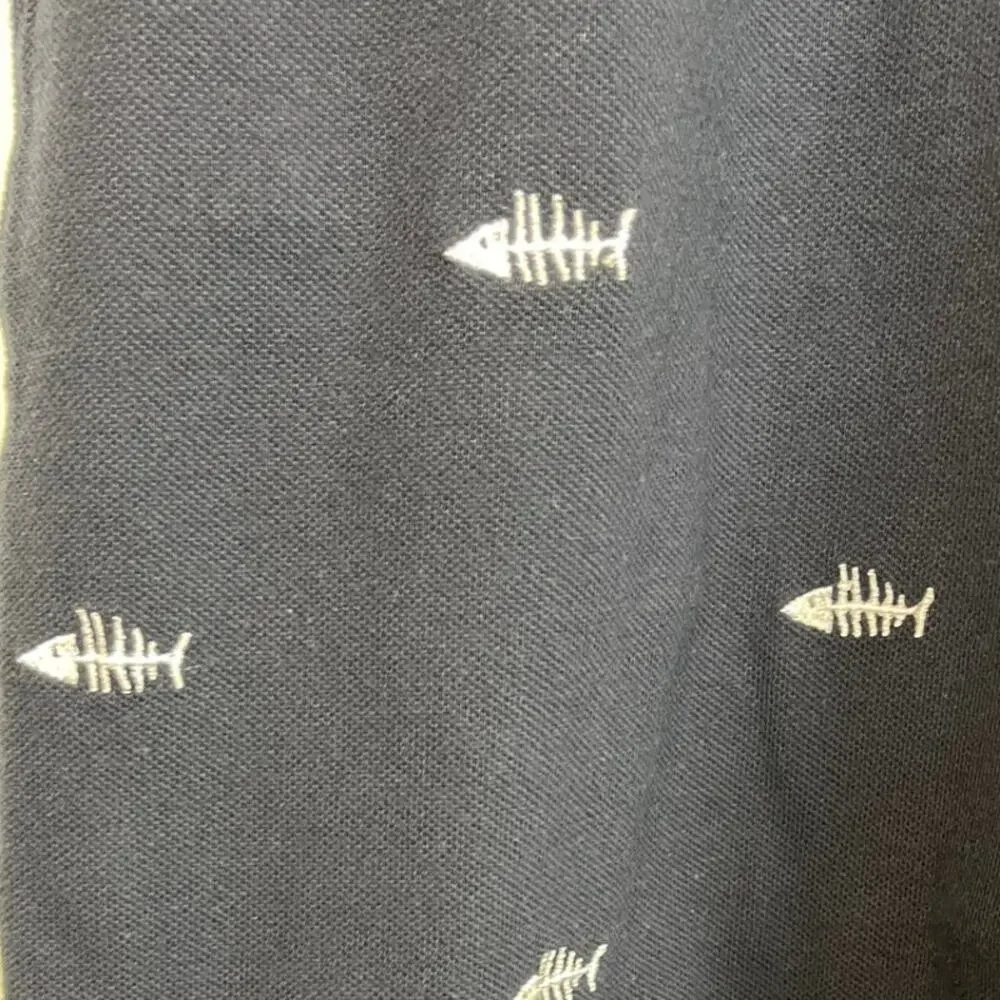 Gap Kids Embroidered Fish Bone Polo Youth XXLarge New with Tag